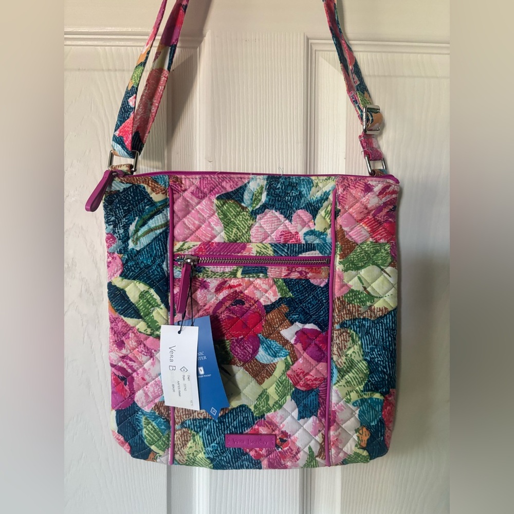 NWT Vera Bradley Hipster Crossbody bag in Superbloom pattern - Picture 8 of 11